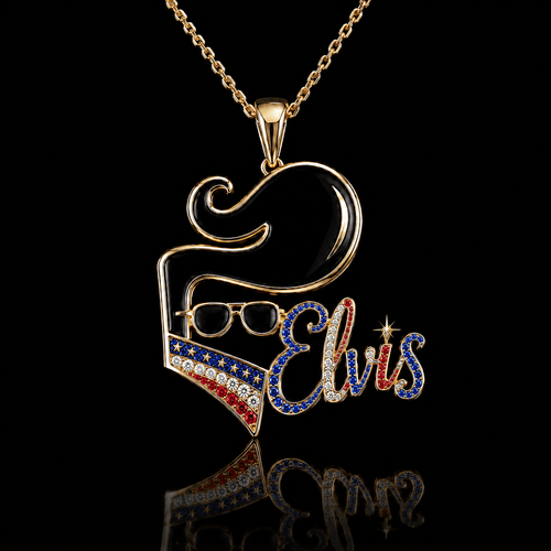 ELV Solid Gold Chain with Diamond Pendant BMD