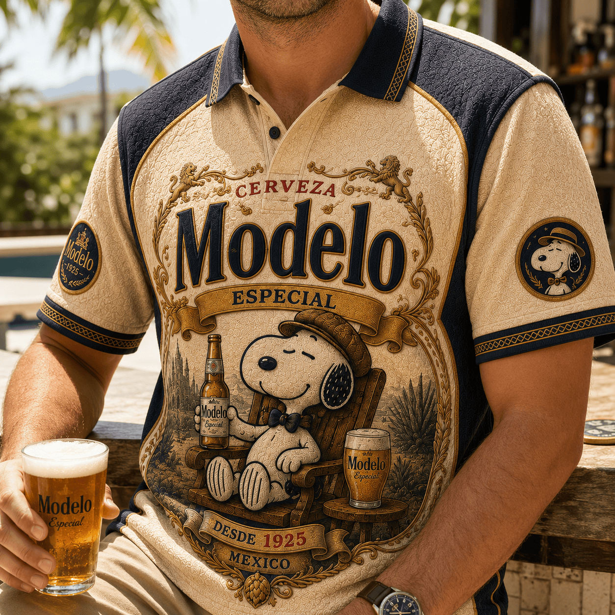 PREMIUM MDLB EMBOSS POLO SHIRT HQH